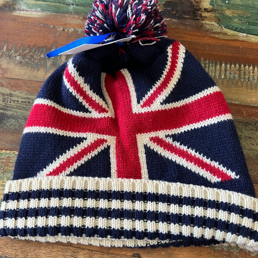 NWT Union Jack Winter Hat
